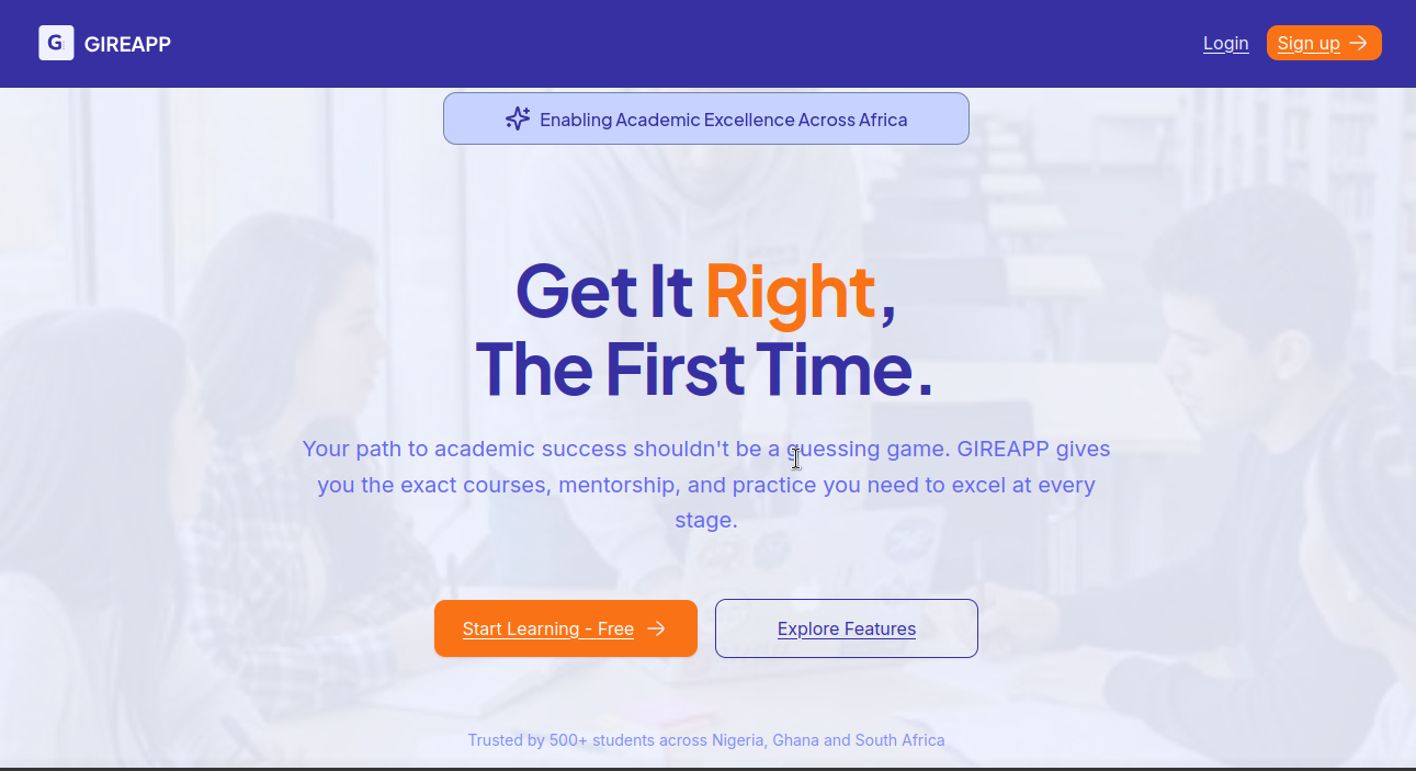 GIREAPP — Pan-African Learning Platform